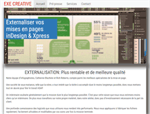 Tablet Screenshot of exe-indesign-xpress.com